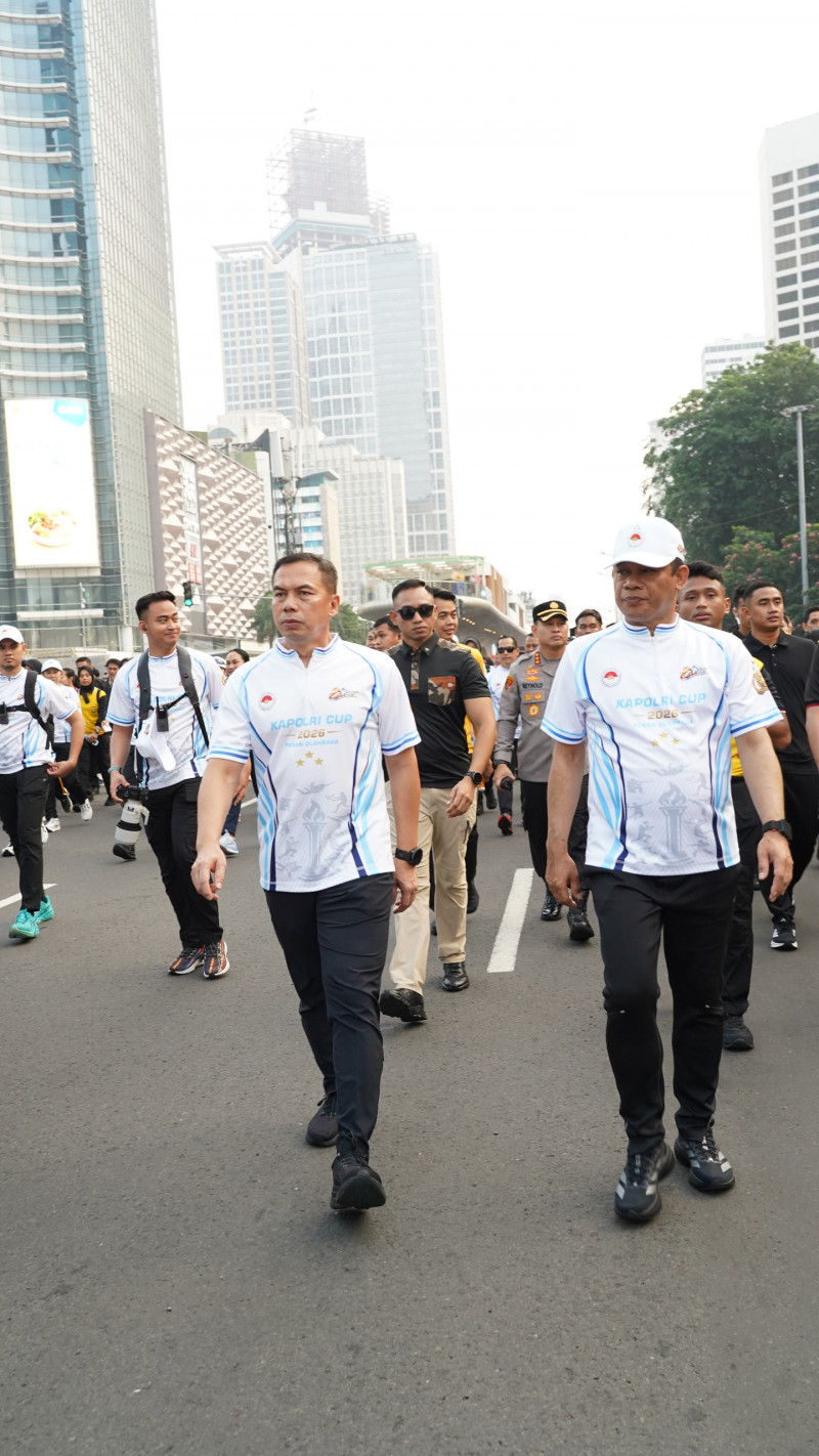 Pangdam Jaya Bersama Pejabat Tinggi TNI-Polri Ramaikan Olahraga Bersama dan Car Free Day Jelang Hari Bhayangkara Ke-80