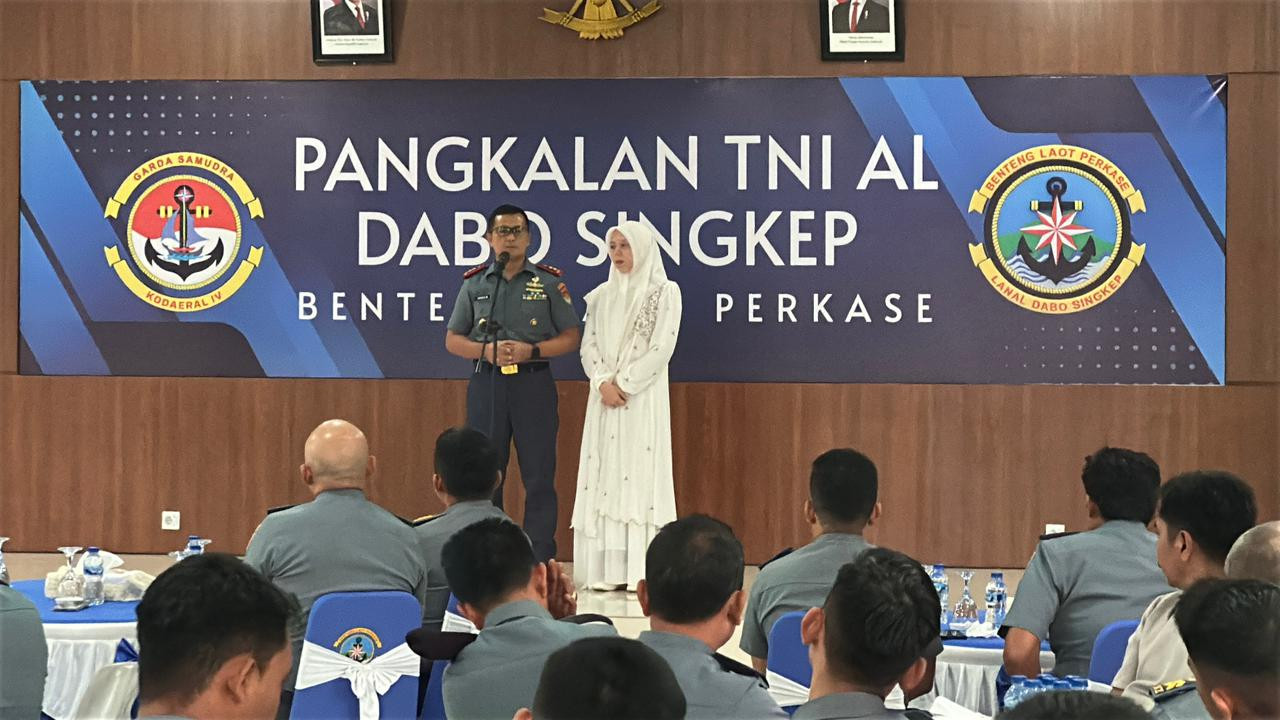 Lanal Dabo Singkep Gelar Halal Bihalal Bersama Seluruh Personel Dalam Suasana Penuh Kekeluargaan
