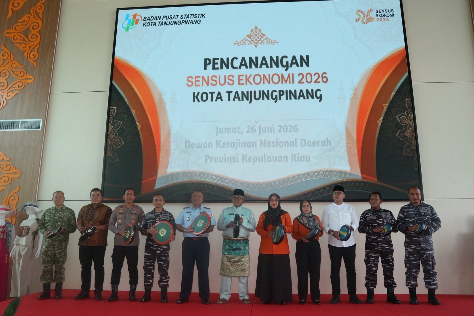 Danlanal Bintan Hadiri Pencanangan Sensus Ekonomi 2026 Kota Tanjungpinang
