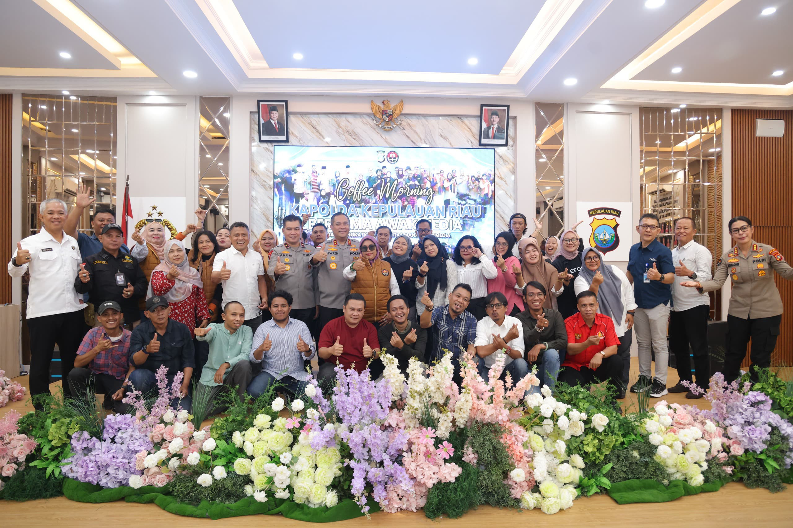 COFFEE MORNING KAPOLDA KEPRI BERSAMA INSAN PERS: PERKUAT SINERGITAS MANAJEMEN MEDIA