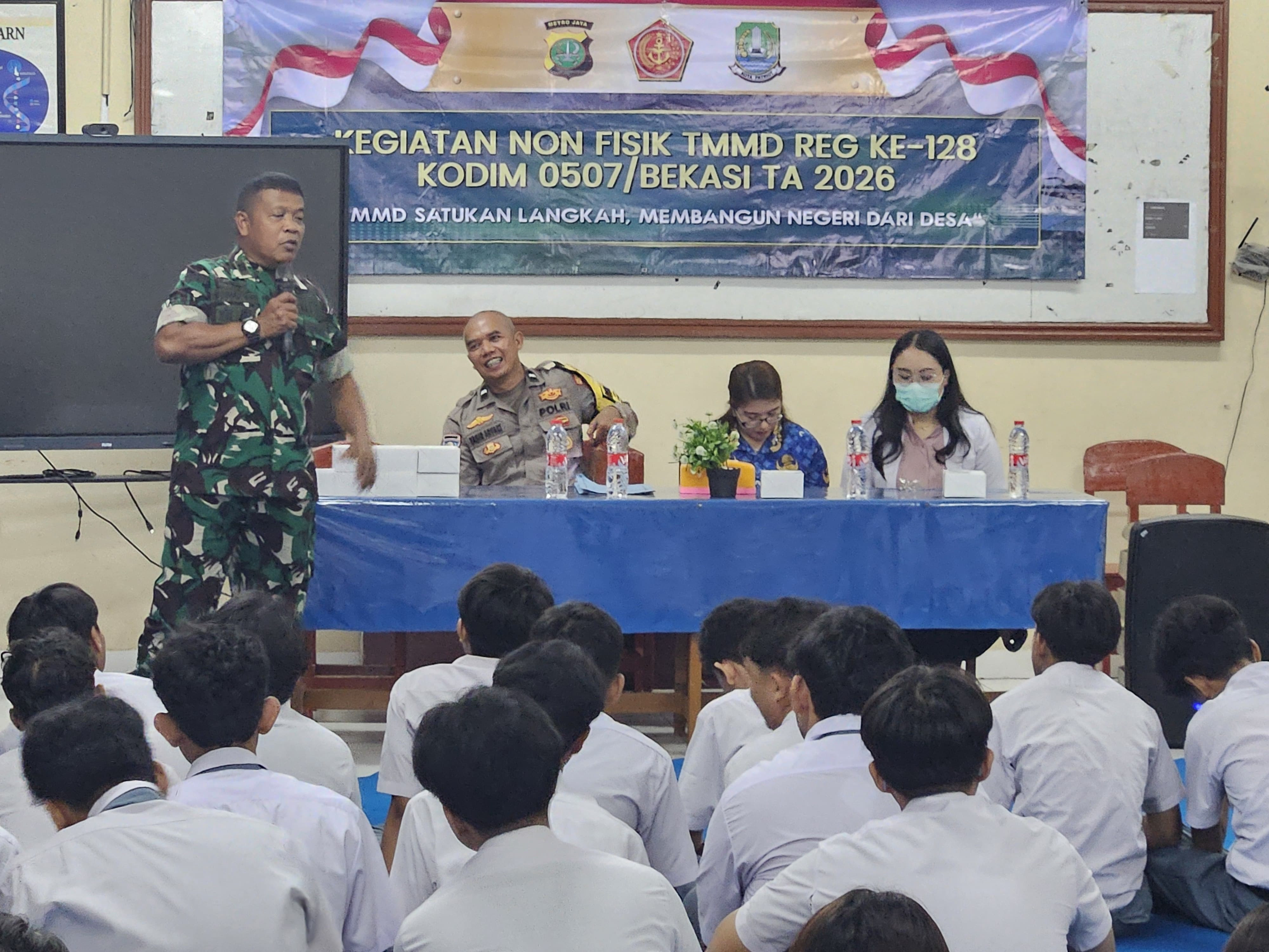 Kodim 0507/Bekasi Gelar Wawasan Kebangsaan untuk Perkuat Karakter Pelajar SMA