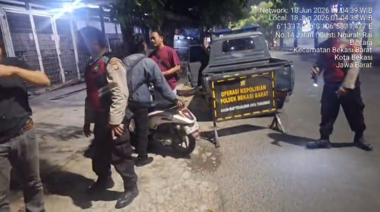 Gelar Razia Stasioner dan Patroli Jaga Jakarta On The Spot: Polsek Bekasi Barat Antisipasi Kejahatan Jalanan serta Tawuran