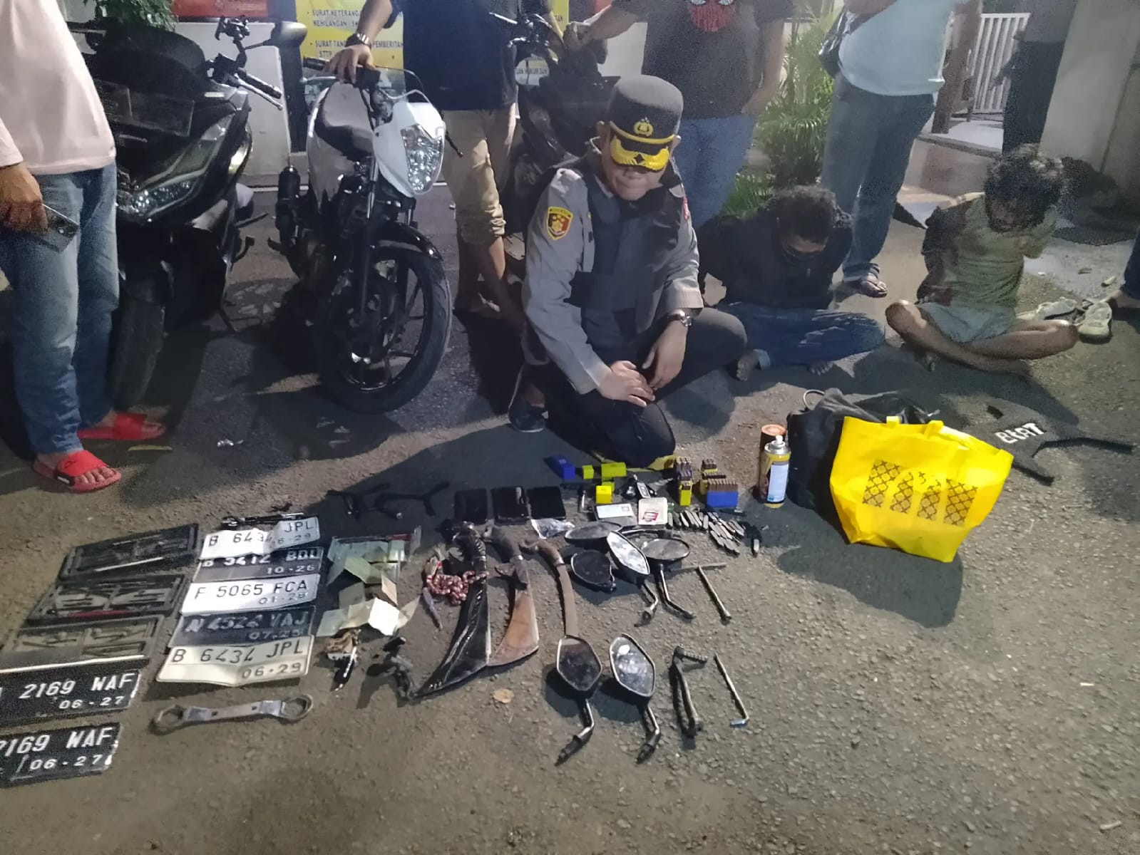 Dua Pelaku Curanmor Asal Bima NTB Diringkus Tim Opsnal Reskrim Polsek Jatiuwung di Kp Kadu Bitung Curug