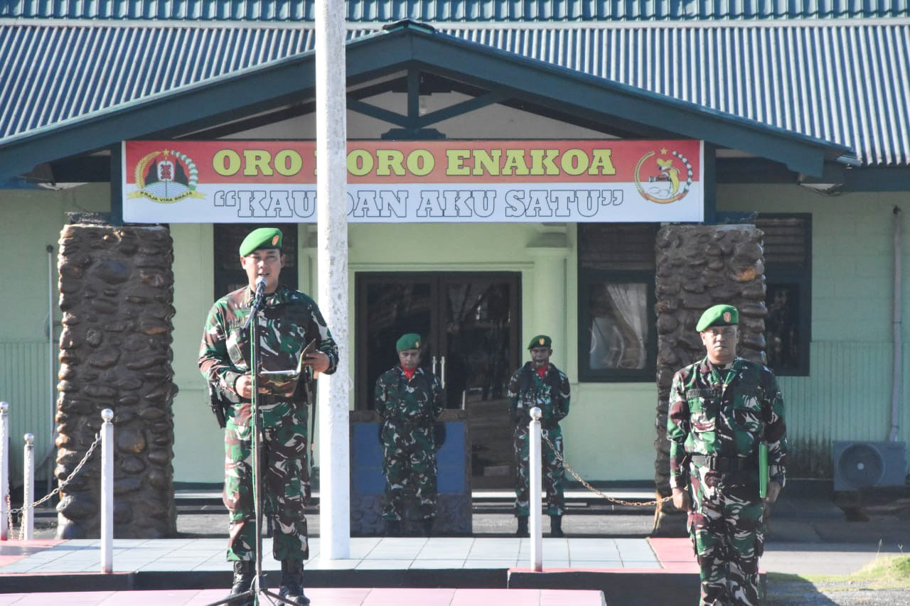 Dandim 1710/Mimika Pimpin Upacara 17-an, Tekankan Kewaspadaan dan Sampaikan Amanat Kasad