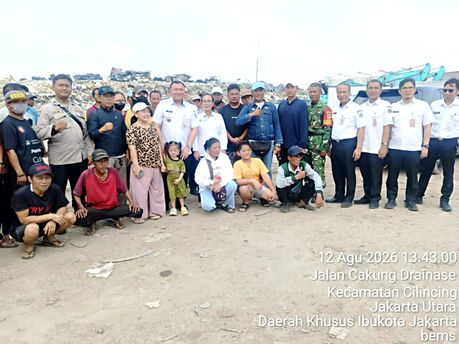 Polsek Cilincing Pastikan Peninjauan TPS Nagrak Berjalan Aman, Pemprov DKI Siapkan Penataan