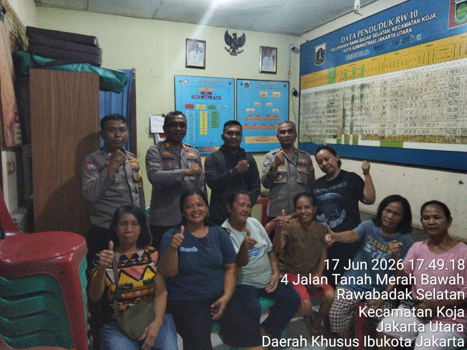 Jaga Jakarta On The Spot, Polsek Koja Ajak Warga Perkuat Keamanan Lingkungan dan Cegah Tawuran