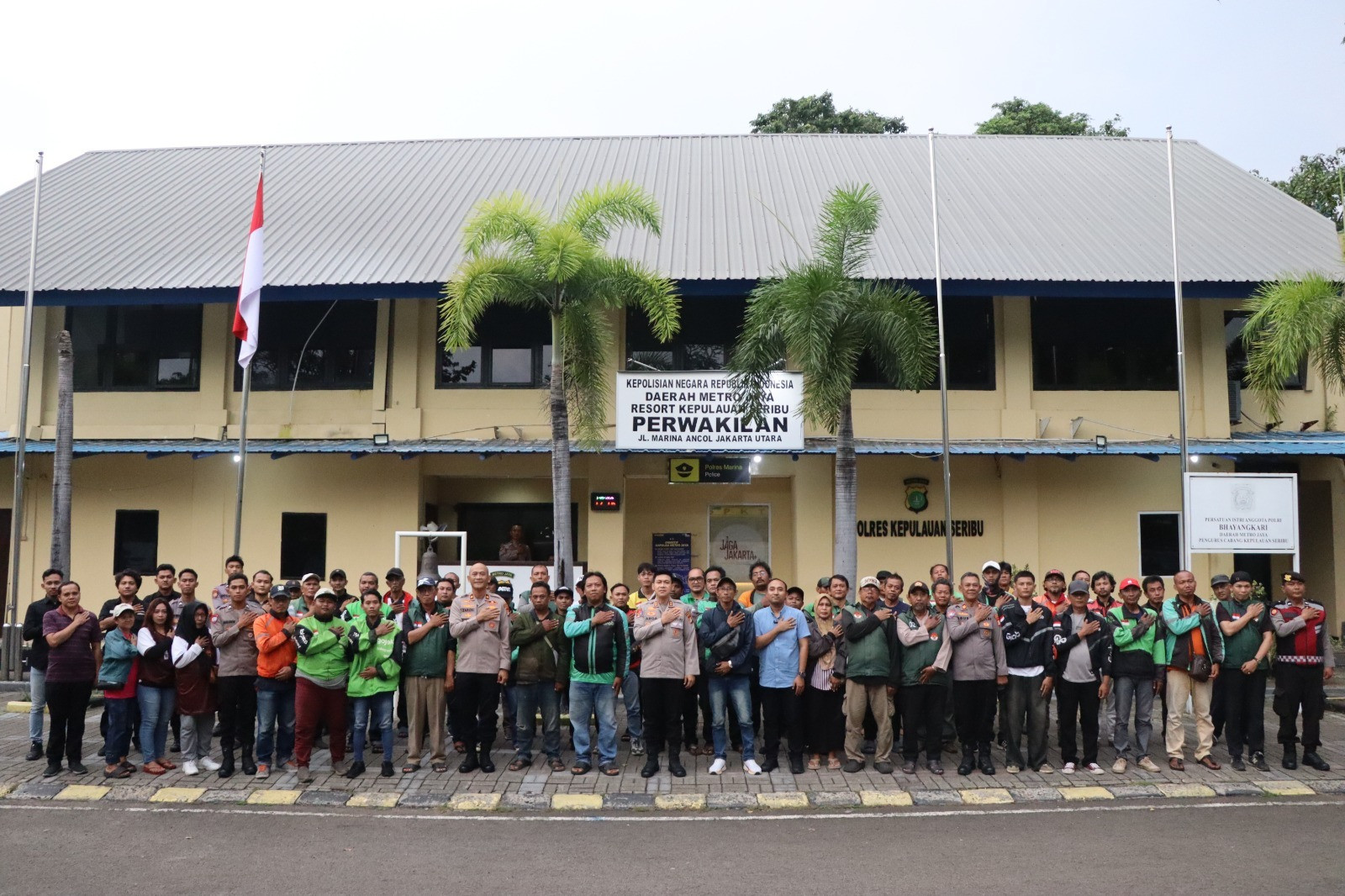 Polres Kepulauan Seribu Rangkul Sabuk Kamtibmas, Perkuat Sinergi Bersama Komunitas Ojol