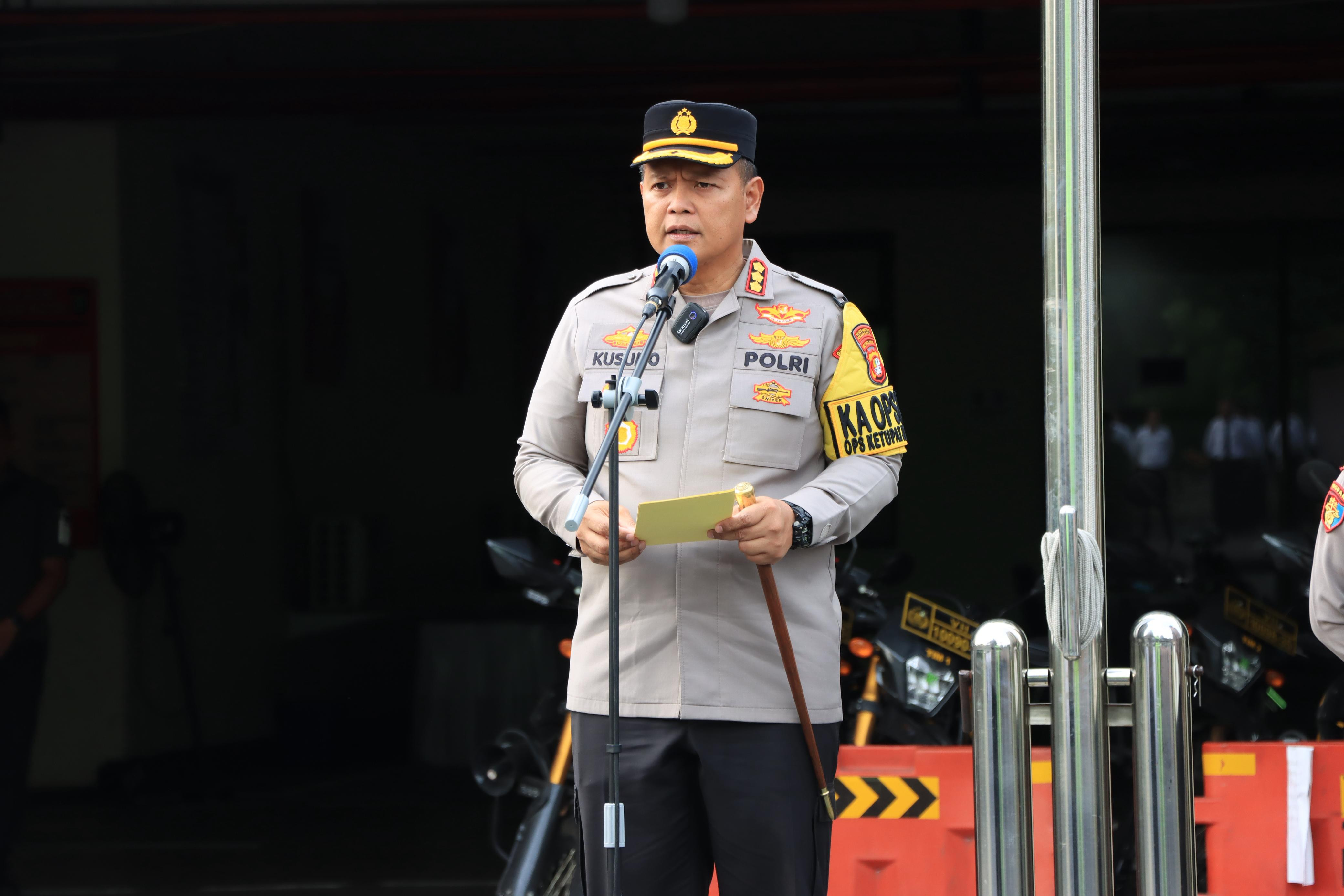 Apel Gelar Pasukan Pengamanan Malam Takbir Idul Fitri 1447 H, Polres Metro Bekasi Kota Pastikan Situasi Aman Kondusif