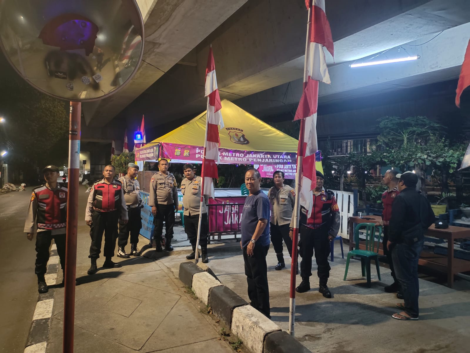 Polsek Metro Penjaringan Gencarkan Patroli Malam KRYD: Cegah Tawuran dan Kejahatan Jalanan