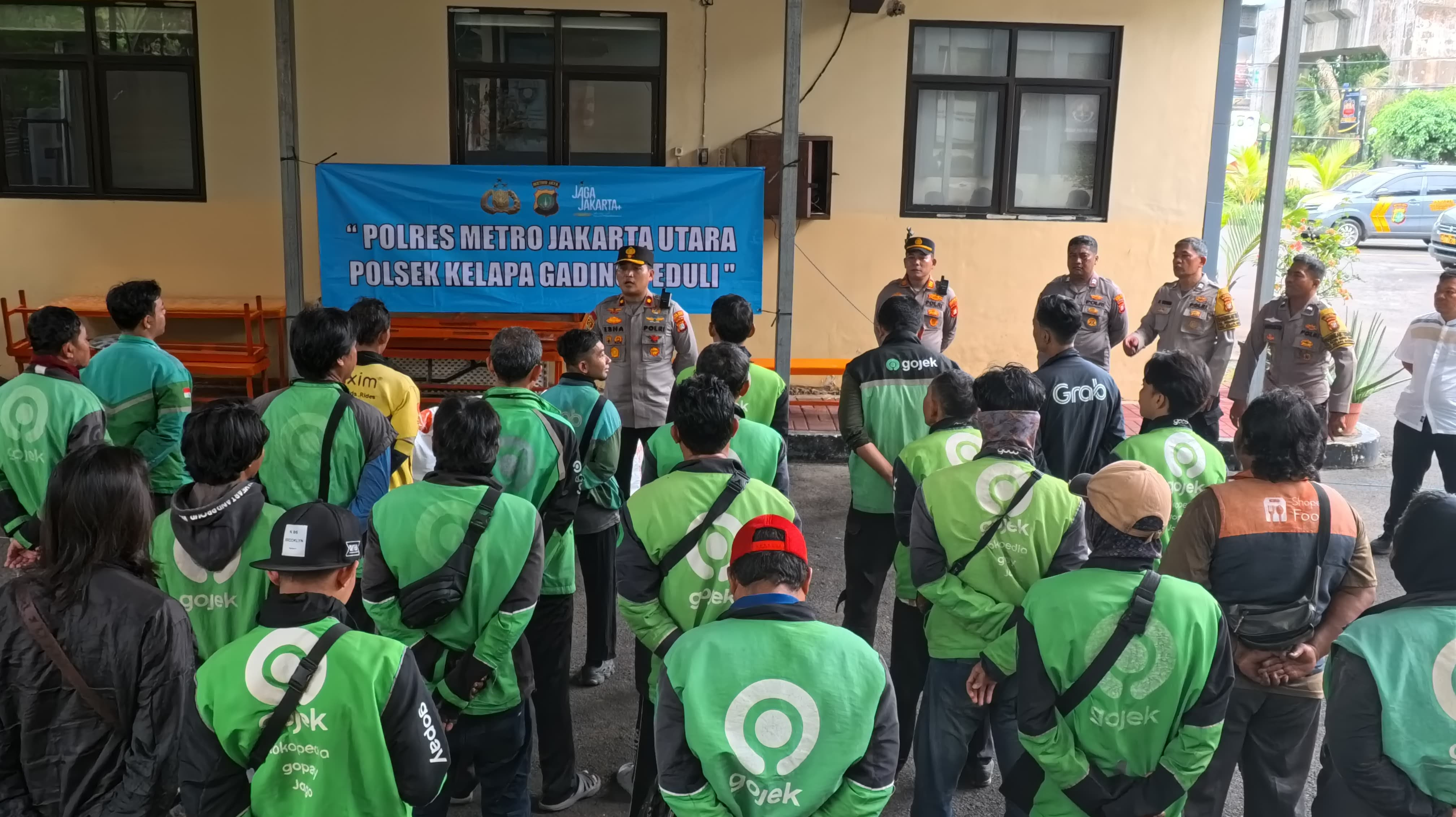 Polsek Kelapa Gading Rangkul Ojol Lewat Program “Sabuk Kamtibmas”, Perkuat Sinergi Jaga Keamanan