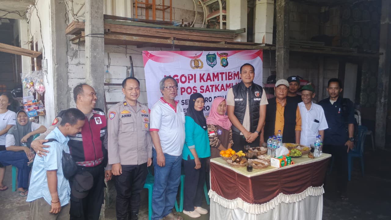 Ngopi Kamtibmas di Kapuk Muara, Polsek Metro Penjaringan Perkuat Sinergi Jaga Keamanan Warga