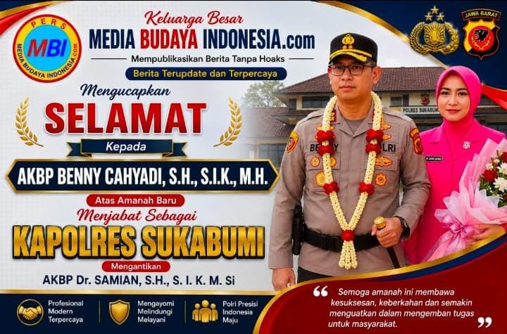 Pimpinan Media Online Sampaikan Ucapan Selamat kepada AKBP Benny Cahyadi sebagai Kapolres Sukabumi