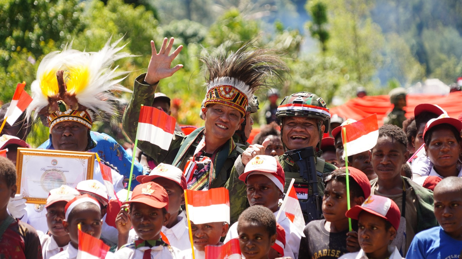 Koops TNI Habema Hadirkan Kampung Hitadipa Damai di Papua: Meneguhkan Semangat Kemerdekaan Menuju Indonesia Berdaulat, Adil, dan Makmur