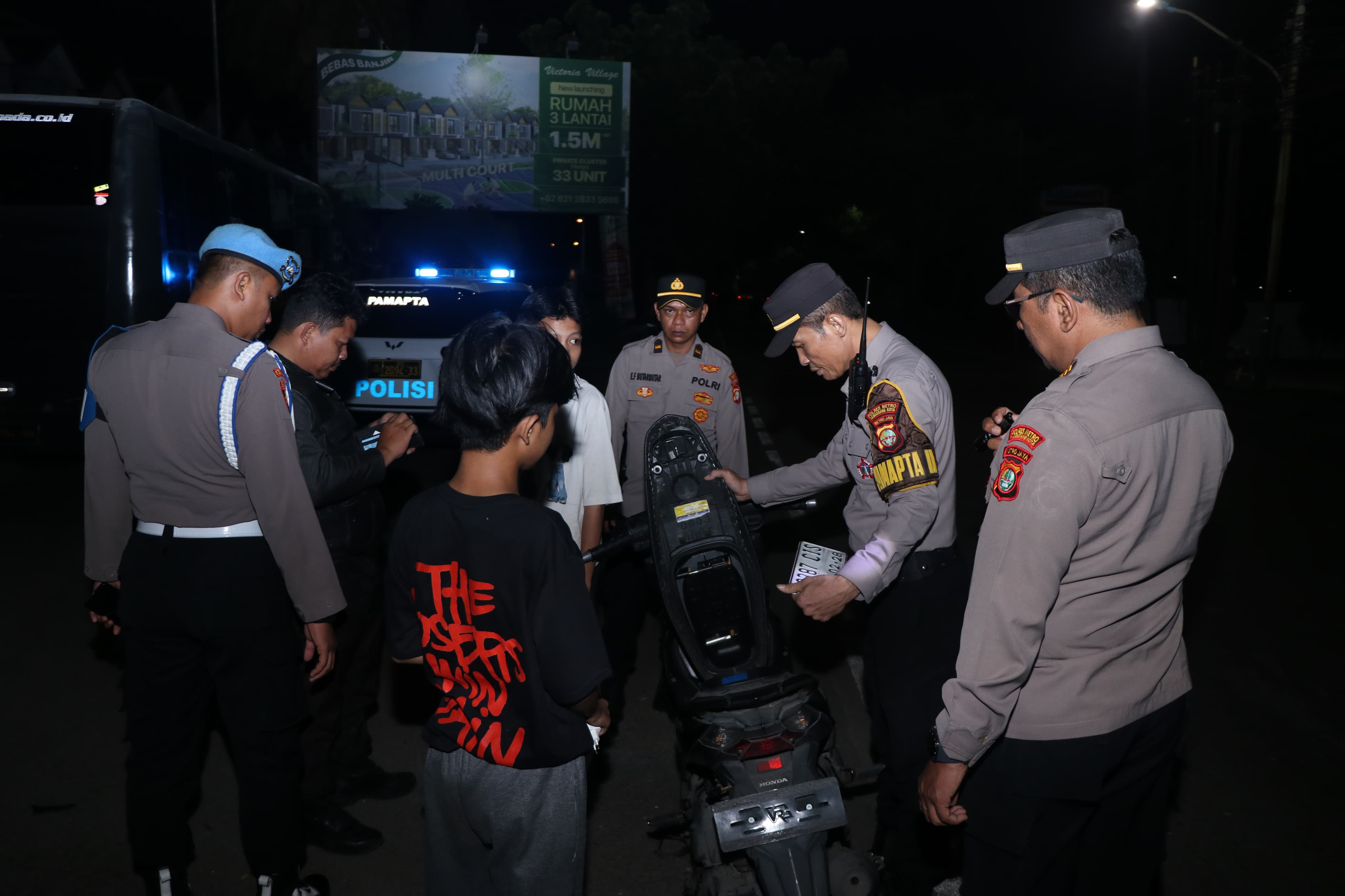 Polres Metro Tangerang Kota Sisir Titik Rawan Tawuran dan Kriminalitas