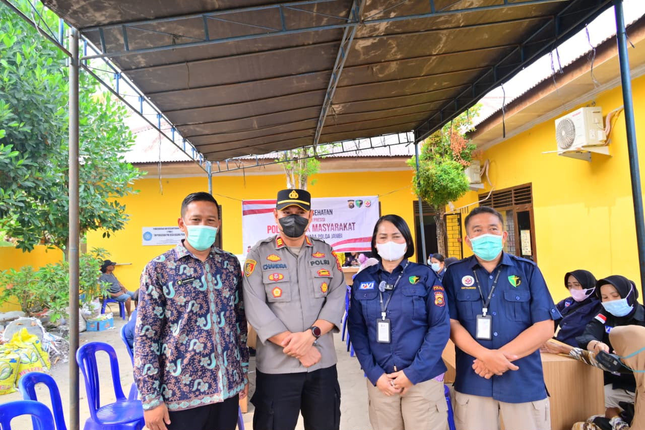 Bakti Kesehatan Presisi Polri, Polda Jambi Hadirkan Layanan Kesehatan Gratis bagi Warga Kasang Pudak