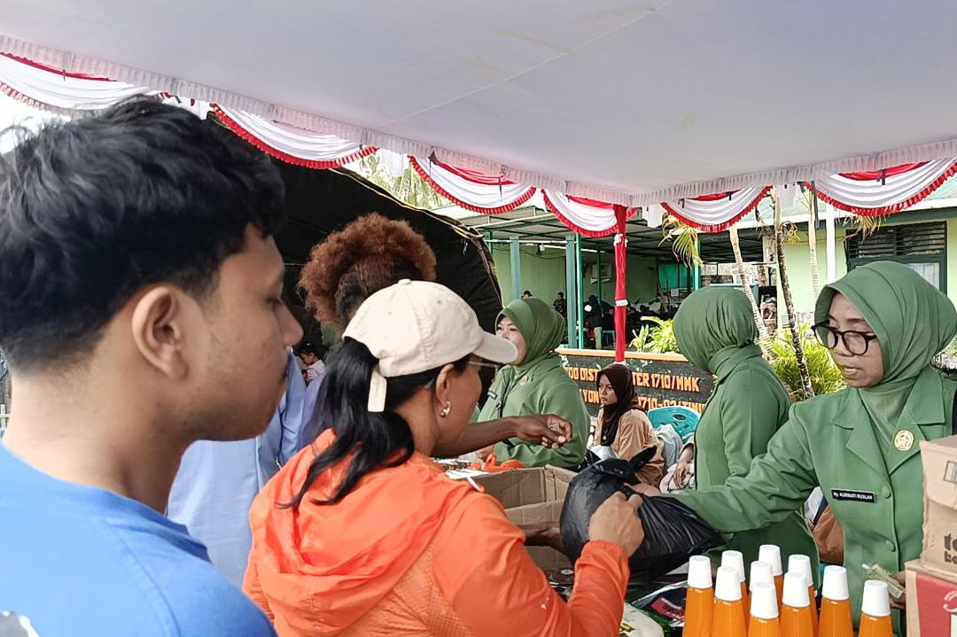 Kodim 1710/Mimika Gelar Bazar Ramadhan Sambut Idul Fitri 1447 H