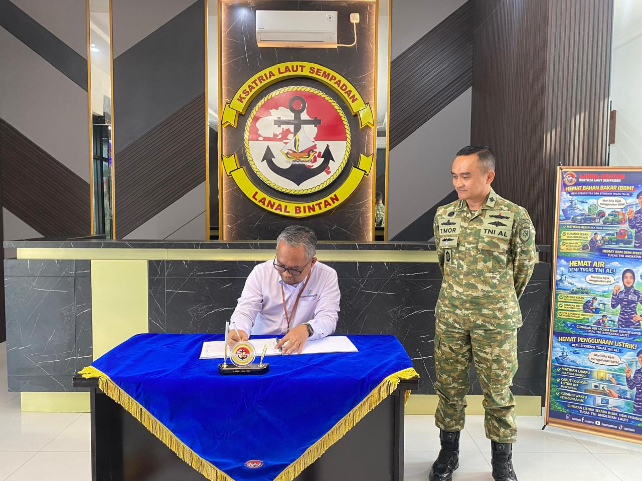 Perkuat Sinergi Sukseskan Sensus Ekonomi 2026, Komandan Lanal Bintan Terima Courtesy Call Kepala BPS Kabupaten Bintan