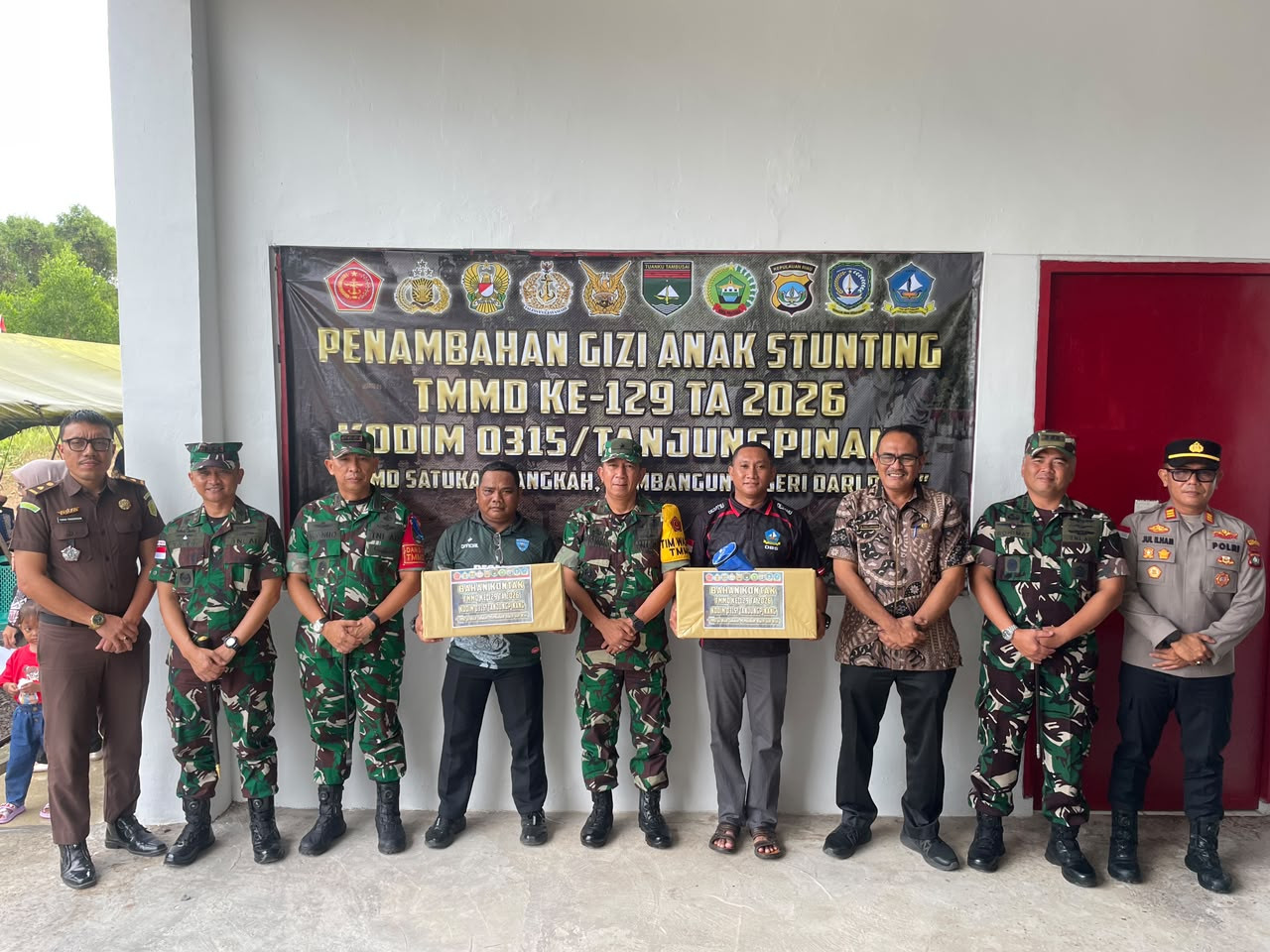 Danlanal Bintan Hadiri Kunjungan Tim Wasev TMMD Ke-129 TA. 2026 Kodim 0315/Tanjungpinang