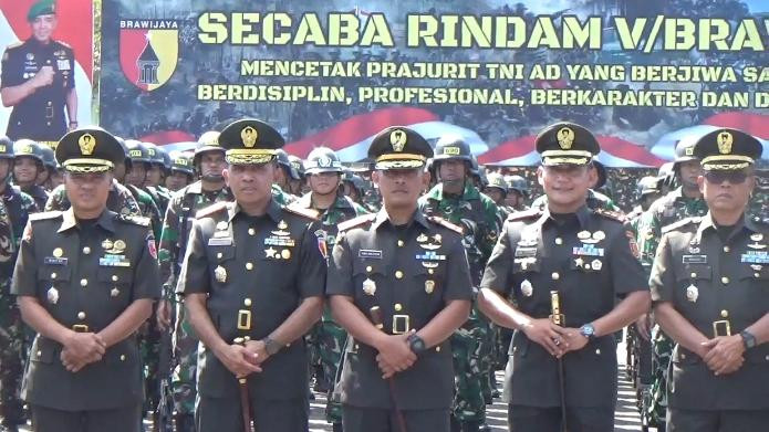 Danrindam V/Brw Resmi Buka Diktuba TNI AD Gel.II Tahun 2026 di Secaba Jember
