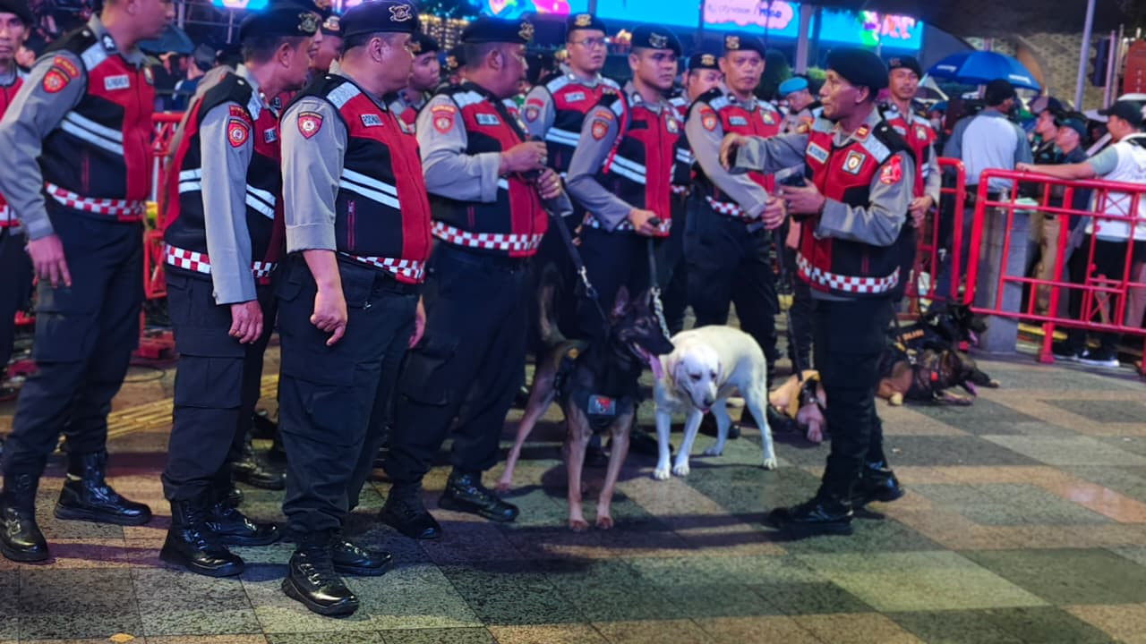 Baharkam Polri Kerahkan K-9 Jaga Keamanan Perayaan Tahun Baru di HI