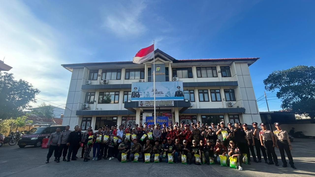 Polsek Koja Gelar Jumat Peduli, Perkuat Sinergi dengan Ormas Jaga Kamtibmas