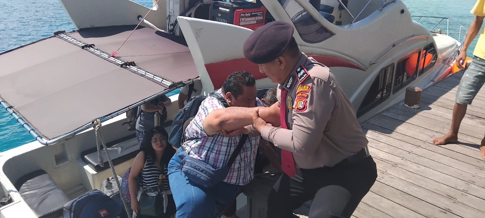 Strong Point Dermaga Diperkuat, Polres Kepulauan Seribu Jamin Keamanan Aktivitas Pagi