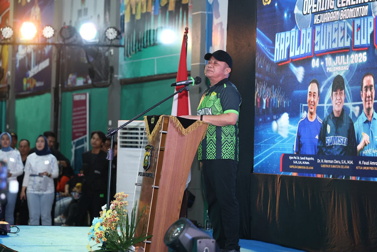 Perkuat Sinergi dengan Masyarakat, Polda Sumsel Gelar Badminton Kapolda Cup 2026 yang Diikuti Ribuan Peserta
