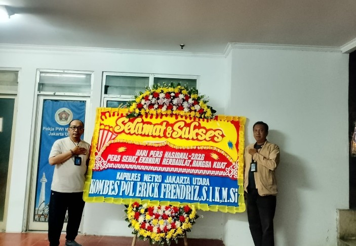 Ketua Media Online Polres Metro Jakarta Utara Apresiasi Kapolres Metro  Jakut di Momentum HPN 2026