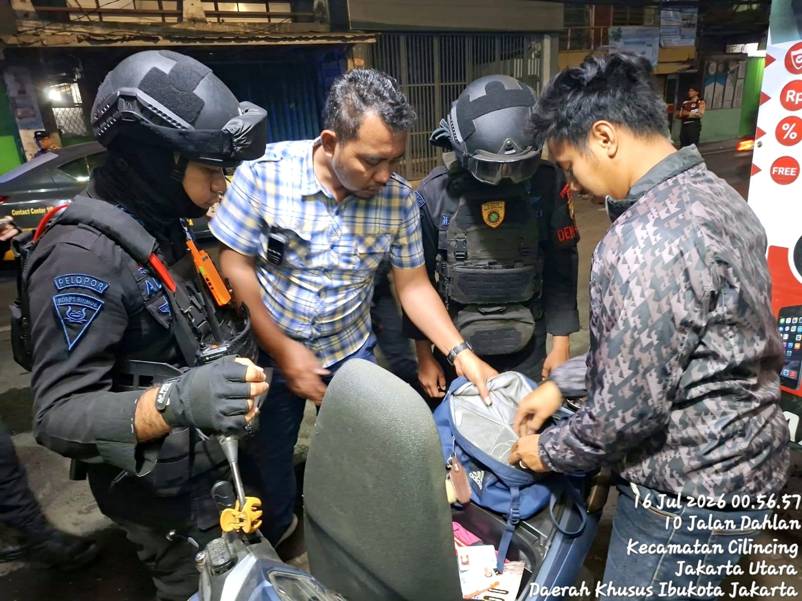Polsek Cilincing Patroli KRYD, Sasar Titik Rawan Tawuran dan Kejahatan Jalanan di Jakarta Utara