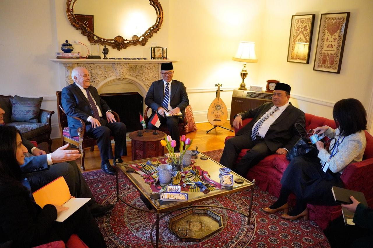 Bertemu Wakil Palestina di PBB, Menlu Sugiono Tegaskan Dukungan Indonesia untuk Palestina