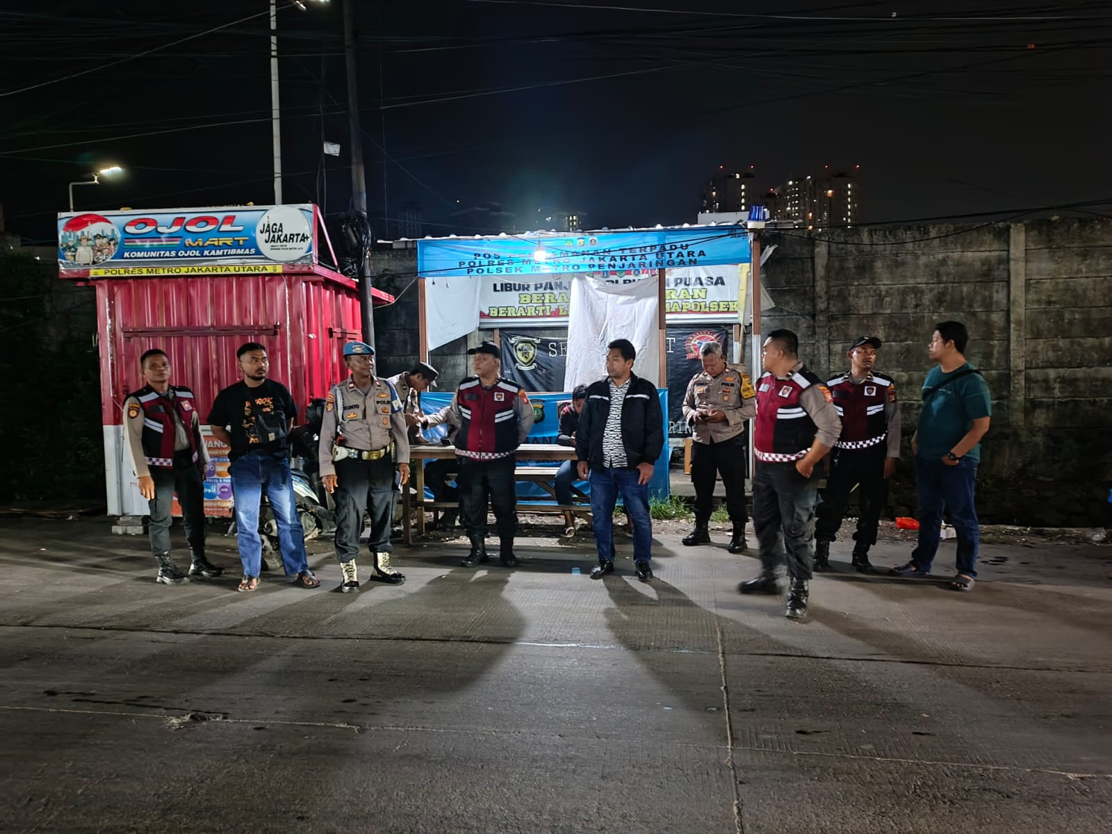 Jaga Jakarta, Jaga Lingkungan: KRYD Polsek Metro Penjaringan Sasar Titik Rawan Kejahatan Malam Hari