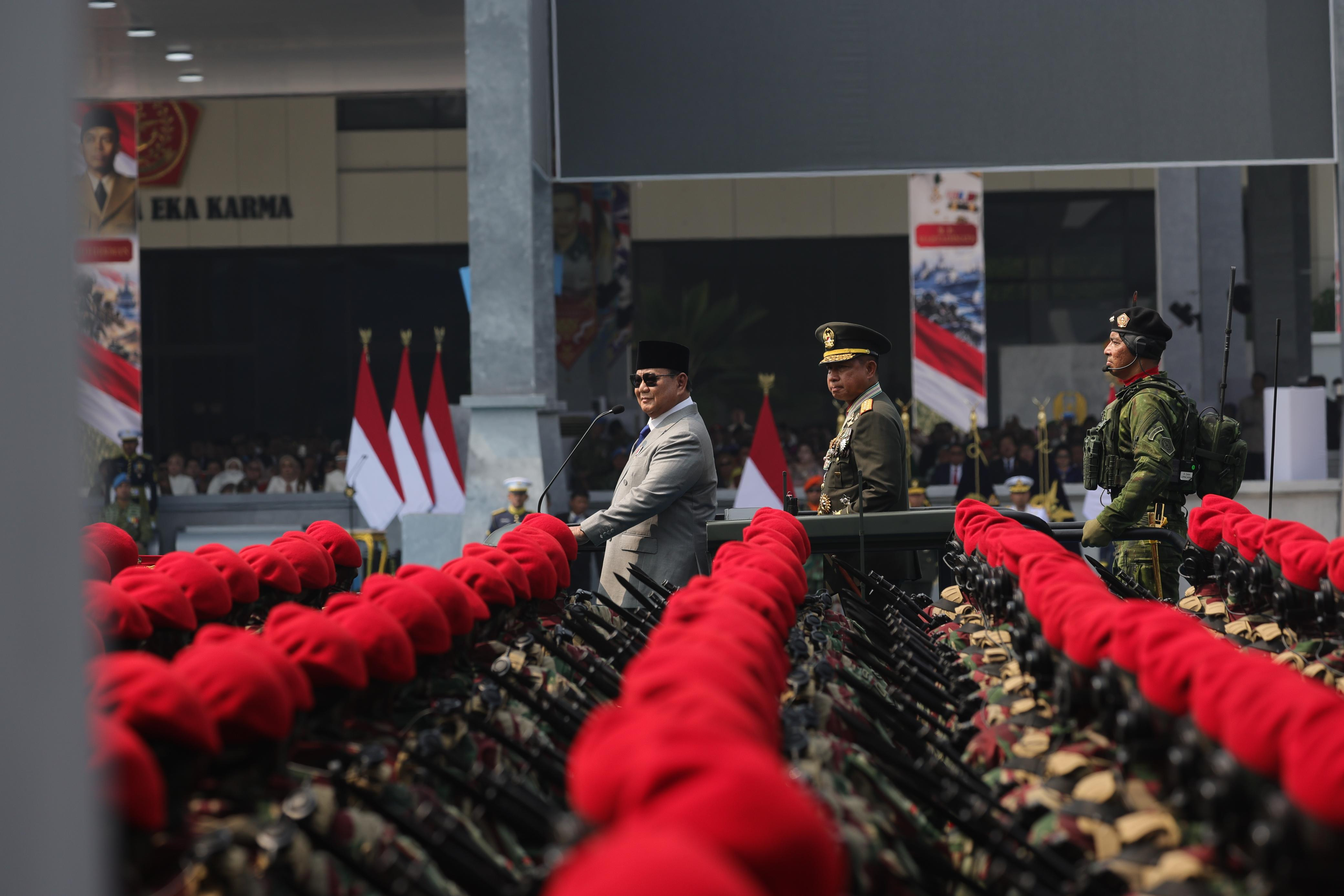 Prabowo: Di Masa Damai, TNI Harus Terus Menyesuaikan Diri Hadapi Ancaman Terburuk