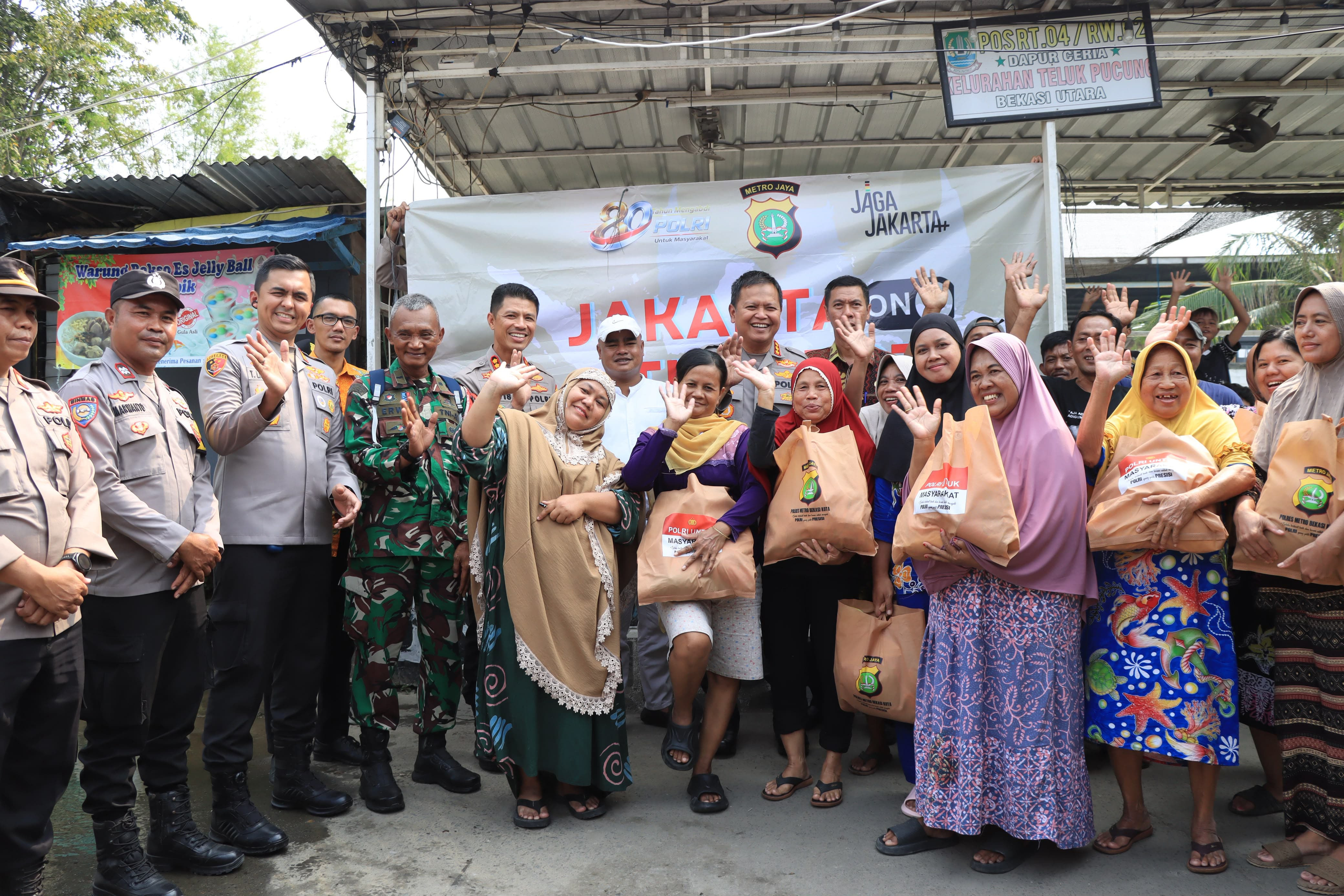 Kapolres Metro Bekasi Kota Gelar Jakarta On The Spot di Kelurahan Teluk Pucung Bekasi Utara