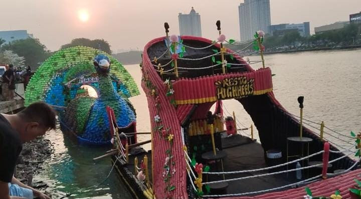 43 Perahu Hias dari Botol Plastik Bekas Bakal Meriahkan Cilung Fest 2026 di Danau Sunter