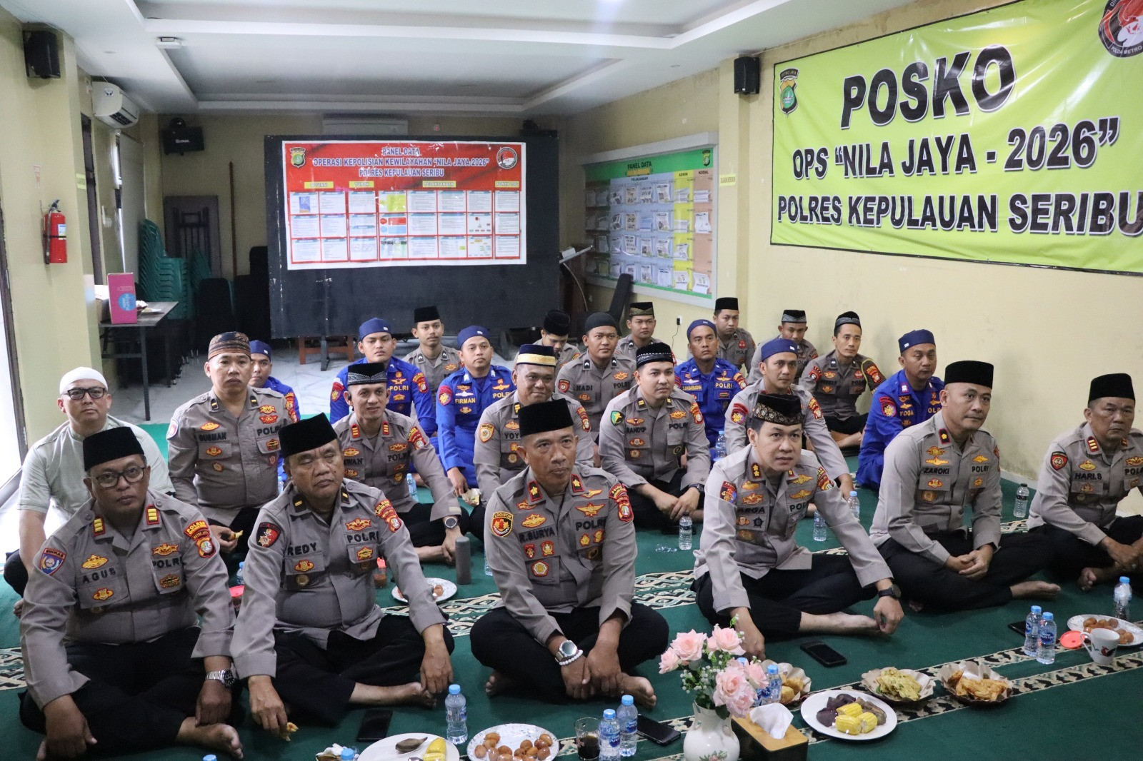 Kapolres Kepulauan Seribu Ikuti Ngaji Kebangsaan Bersama Kapolri dan Gus Baha Secara Daring
