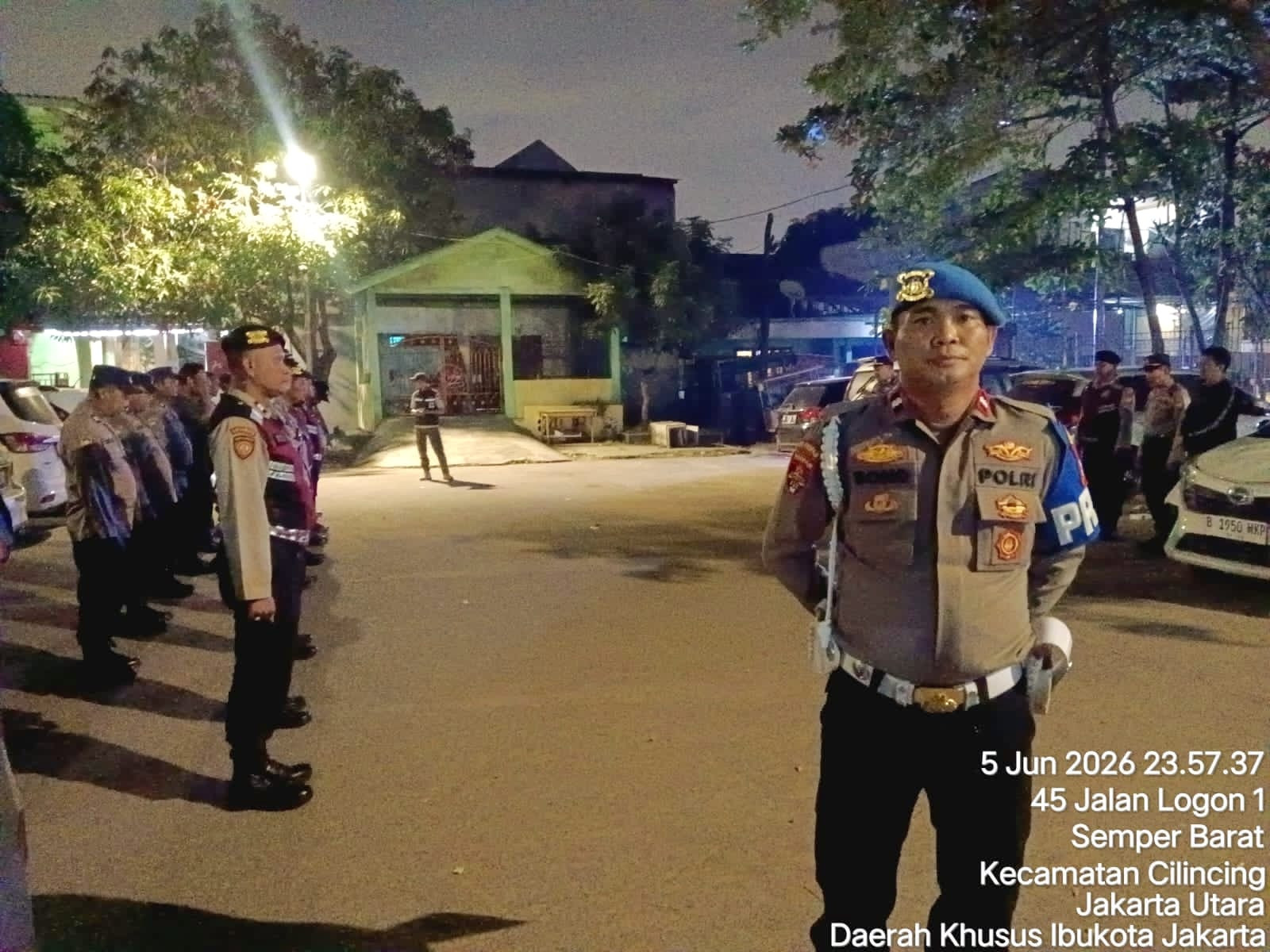 Razia Stasioner dan Patroli Mobile, Polsek Cilincing Pastikan Wilayah Tetap Kondusif
