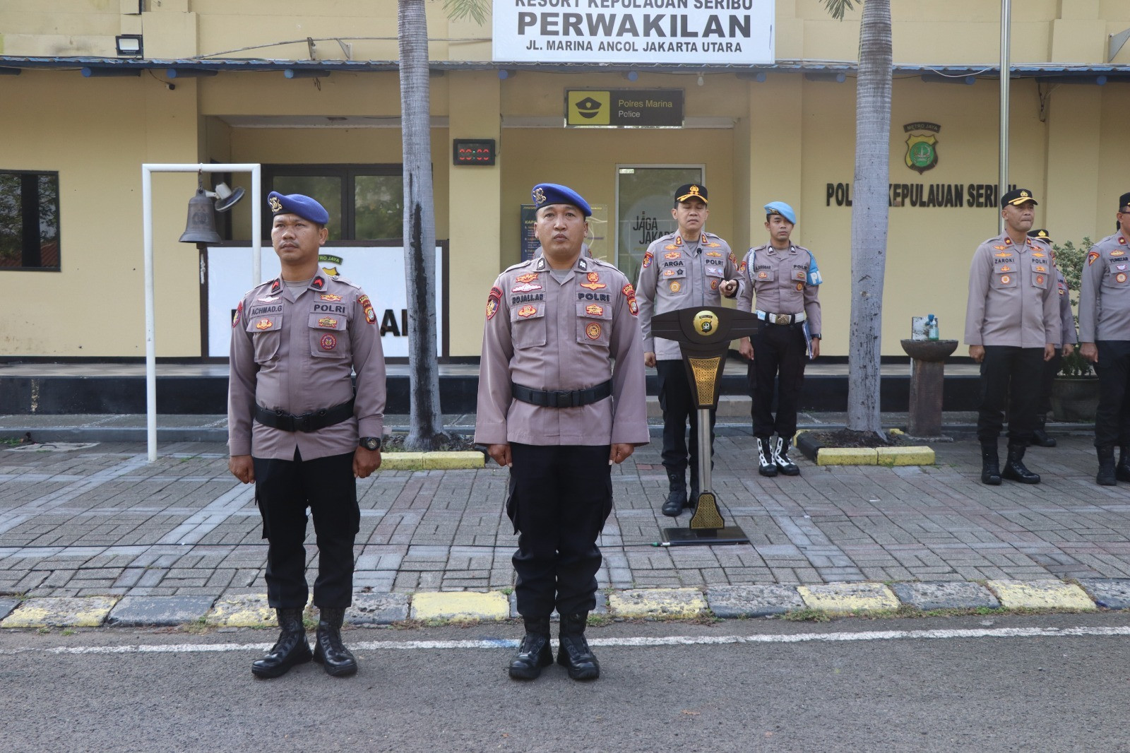 Apel Pagi Polres Kepulauan Seribu, Kapolres Tekankan Disiplin, Kesiapan Audit dan Kebersihan Mako