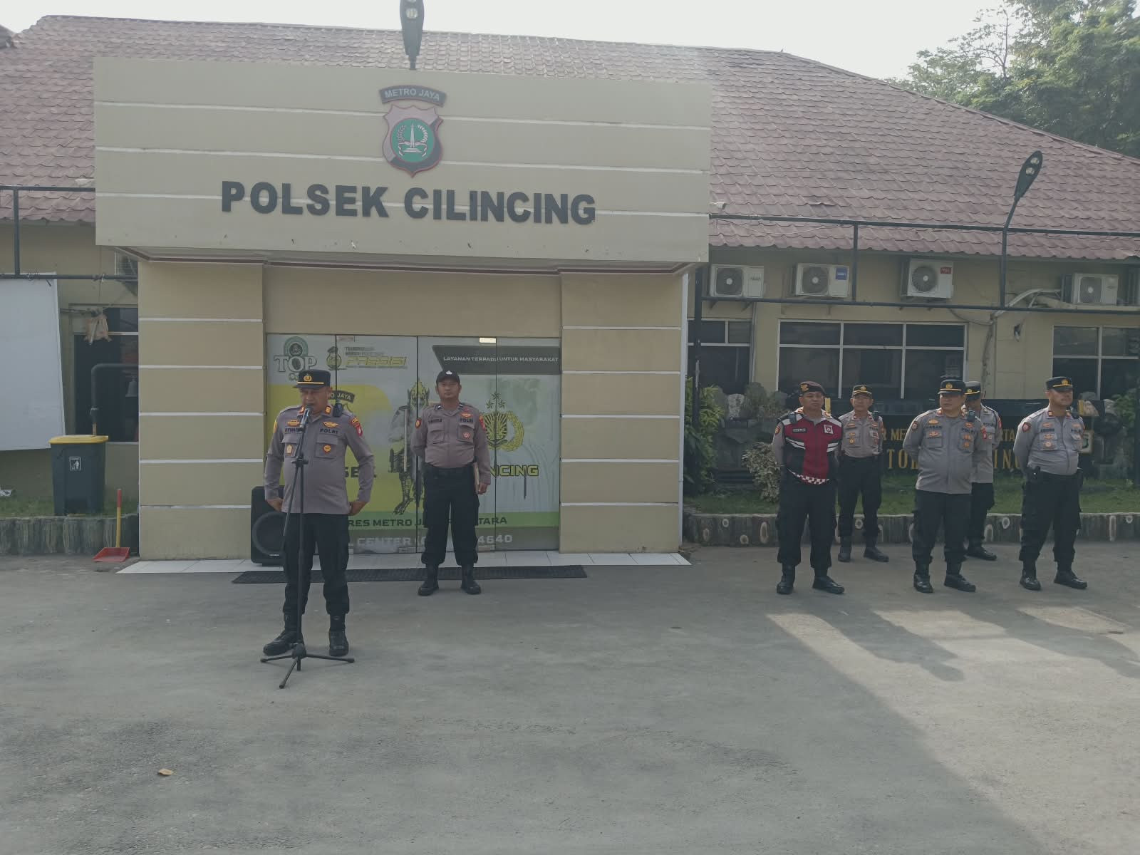 Polsek Cilincing Siagakan Personel Jelang May Day, Antisipasi Tawuran dan Gangguan Kamtibmas