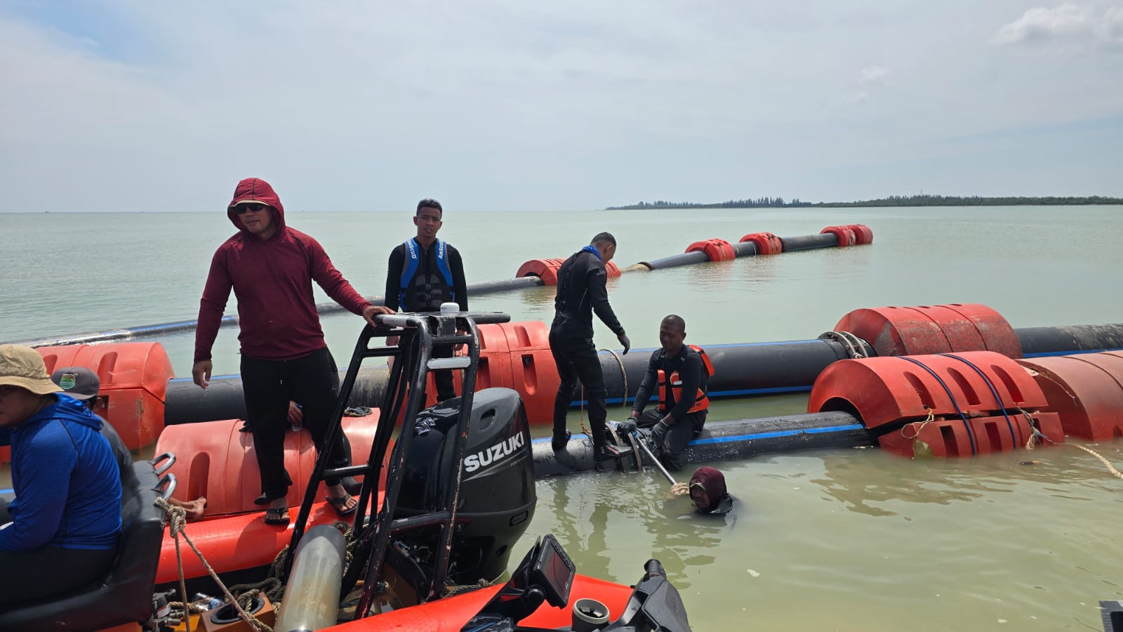 Satgas Kuala TNI-Jhonlin Bergerak Cepat, Atasi Sedimentasi Muara Kuala Penaga