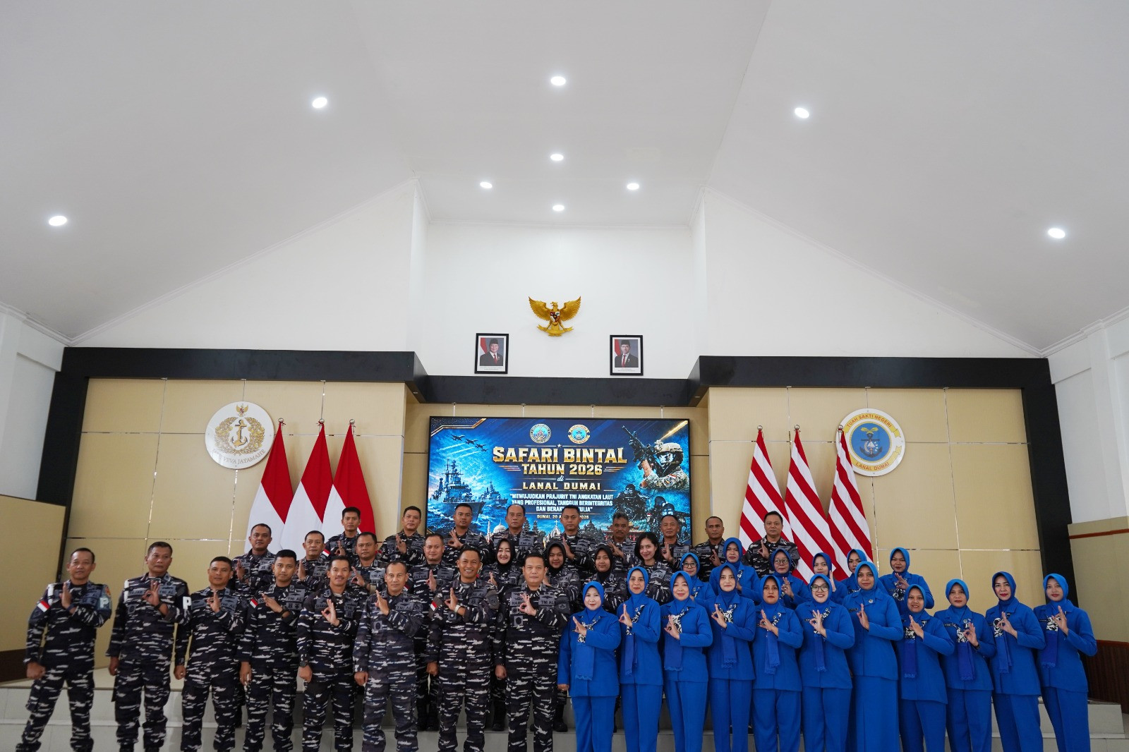 Safari Bintal TNI AL di Lanal Dumai Perkuat Mental, Moral dan Karakter Prajurit Ditengah Dinamika TantanganTugas dan Perubahan Zaman