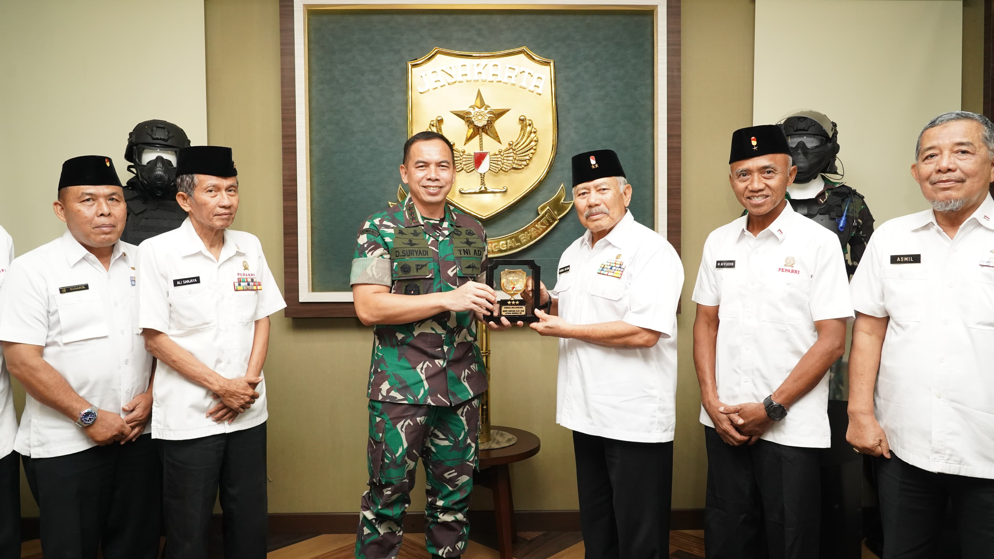 Pangdam Jaya Terima Audensi Pengurus PEPABRI DKI Jakarta, Perkuat Silahturahmi dan Sinergi