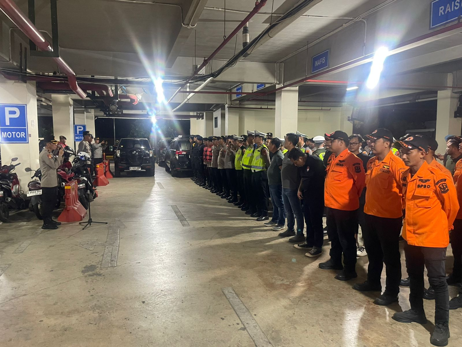 Kabag Ren Polres Metro Bekasi Kota Pimpin Apel Gabungan Siaga Bencana