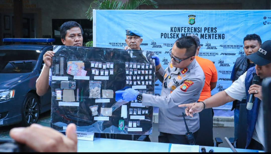 Polisi Bongkar Jaringan Sabu di Menteng, 112 Gram Barang Bukti Diamankan