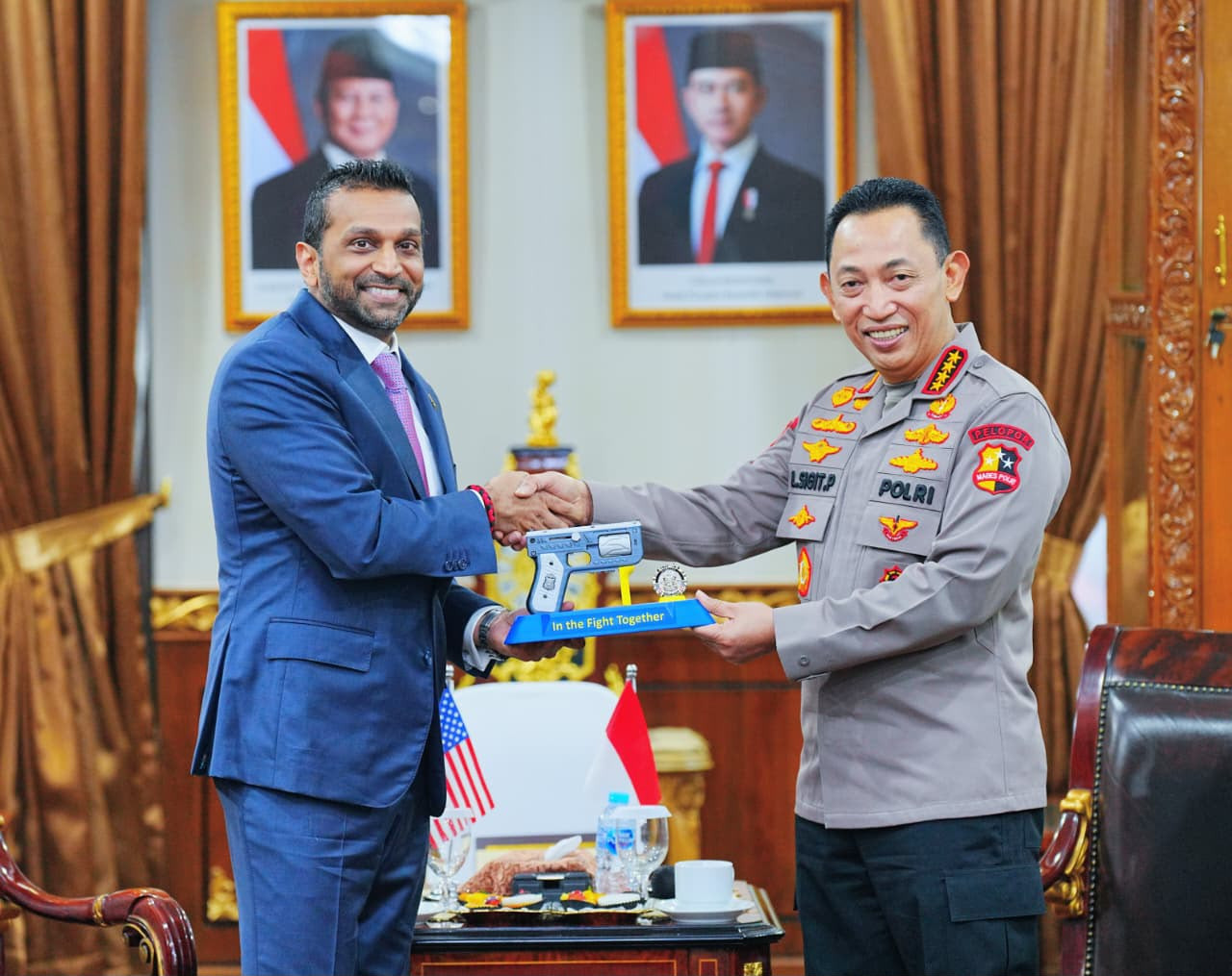 Kapolri Terima Audiensi Direktur FBI, Perkuat Kerja Sama Penanggulangan Kejahatan Transnasional