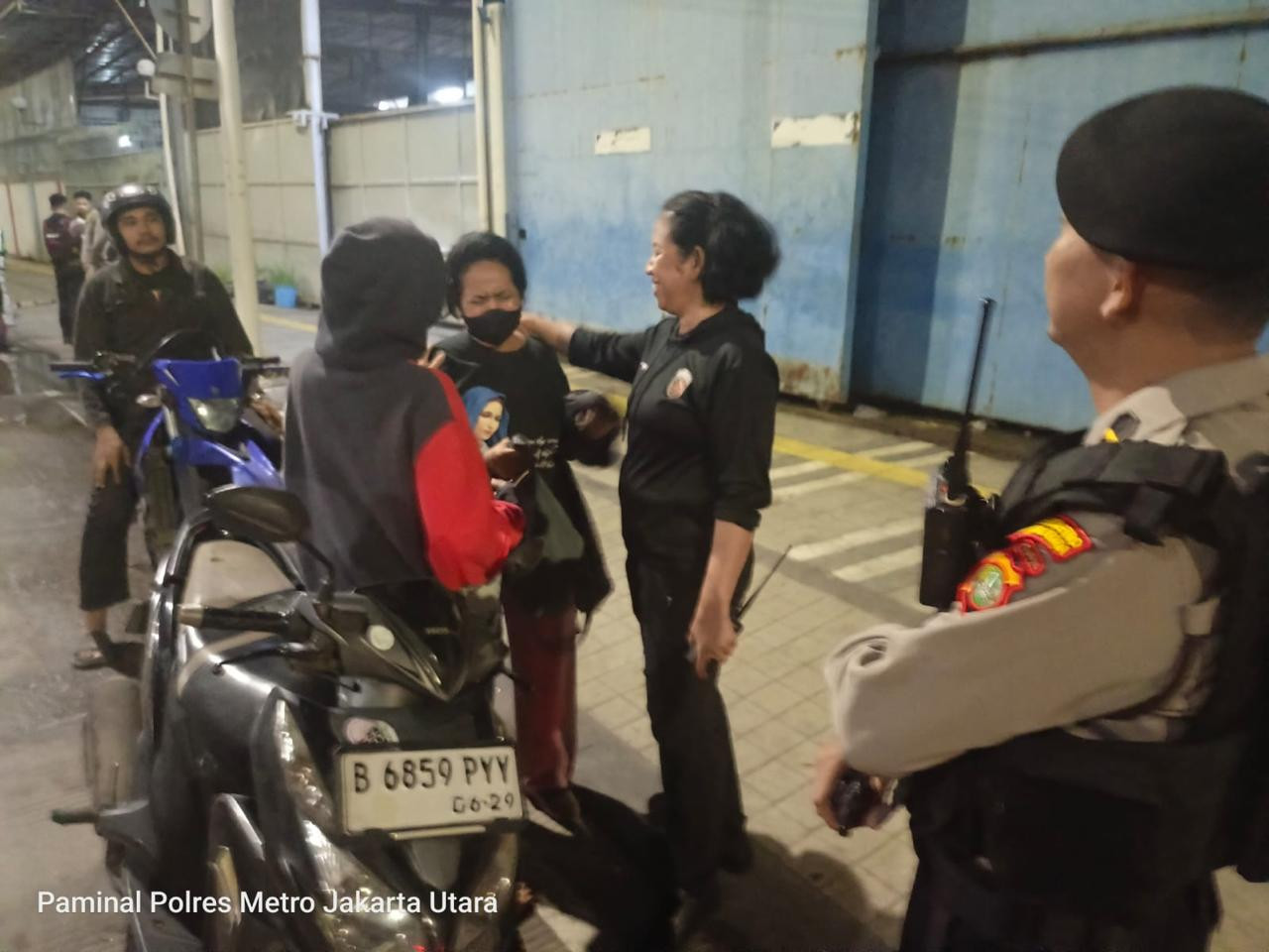 Patroli Dini Hari Polres Metro Jakarta Utara, Tiga Motor Tanpa Dokumen Diamankan