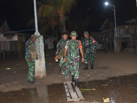 Dansatgas Tinjau Progres Pembangunan TMMD di Kampung Keakwa Pasca Pembukaan Resmi