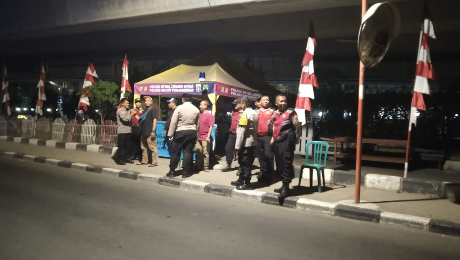 Jaga Jakarta, Jaga Lingkungan : Polsek Metro Penjaringan Intensifkan Patroli KRYD, Persempit Ruang Gerak Pelaku Kejahatan  Malam Hari