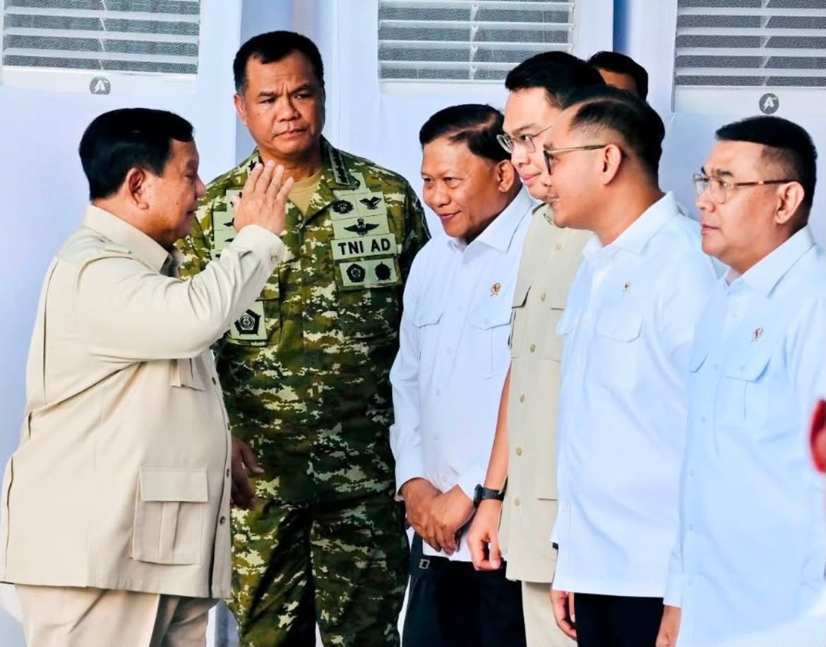 Wapang TNI Hadiri  Peresmian  PLTS 100 GWp Tahap Pertama Oleh Presiden RI