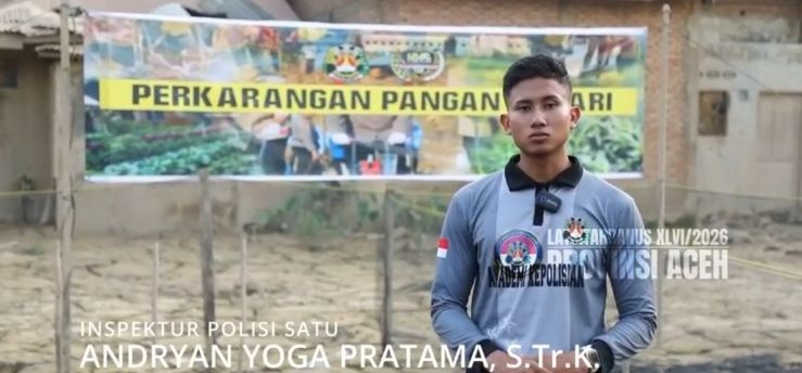 Taruna Akpol Pulihkan Ketahanan Pangan dan UMKM Warga Aceh Tamiang Lewat Pekarangan Pangan Lestari