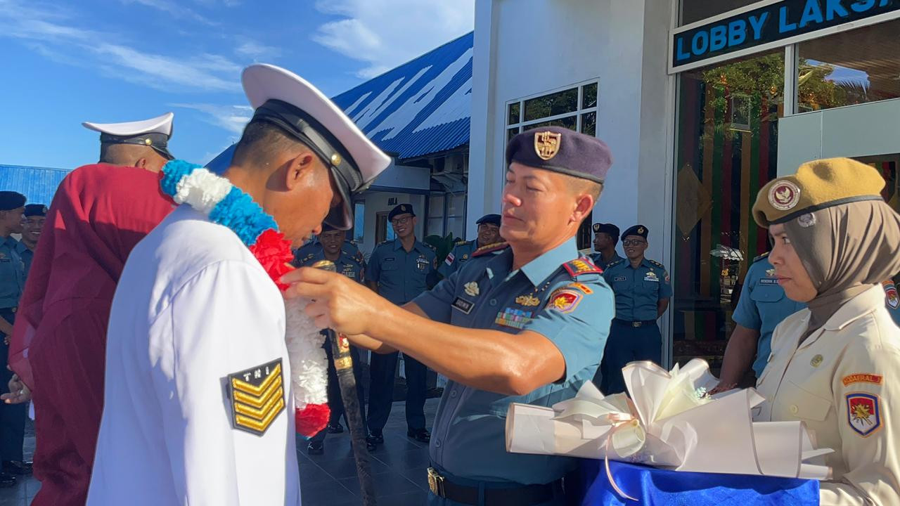 Komandan Lanal Sabang Pimpin Upacara Purna Tugas Prajurit